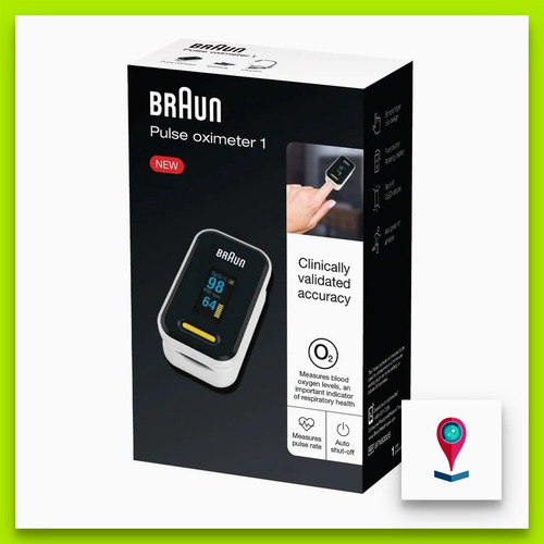 Imagen 4 de 4 de Braun Bpx800us Oxímetro De Pulso Para Dedo Frecuencia Cardio