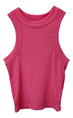 Top Musculosa Básica Mujer Top Corto Dama Moda 