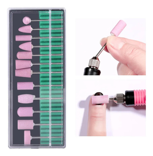 Pulidor Esmeril De Uñas Profesional Con 18 Cabezale 35000rpm