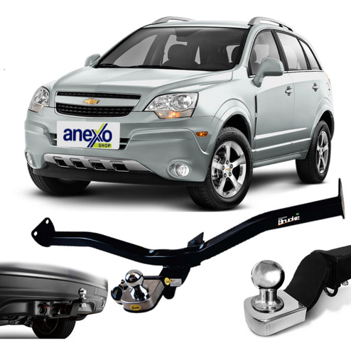 Engate Reboque Captiva 2008 A 2015 Tração 700kg Kit Completo