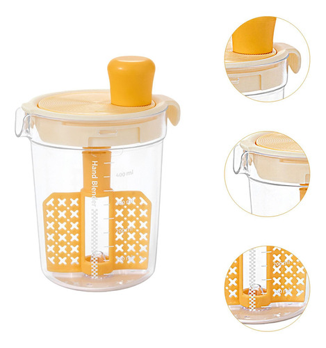 Mezclador Manual De Aderezos Para Ensaladas, Amarillo