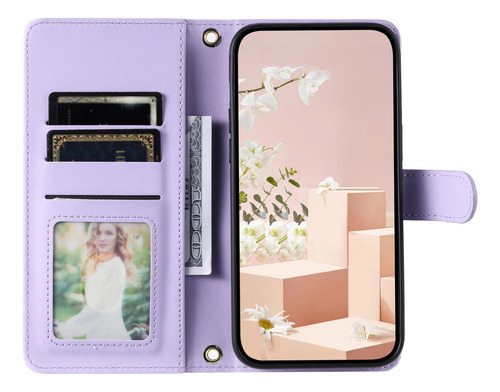 Funda Protectora De Piel Abatible Para Xiaomi 14t 5g/14t Pro 5g/poco M7 Pro 5g, Funda Protectora De Piel Con Correa De H