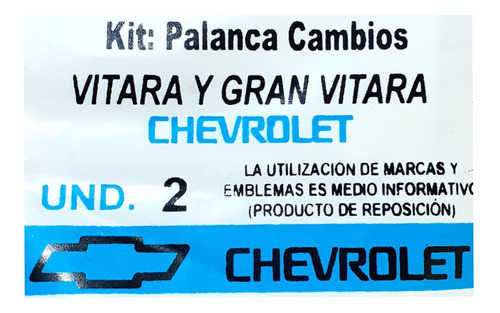 Kit Palanca Cambio Gran Vitara 2.0 Xl5