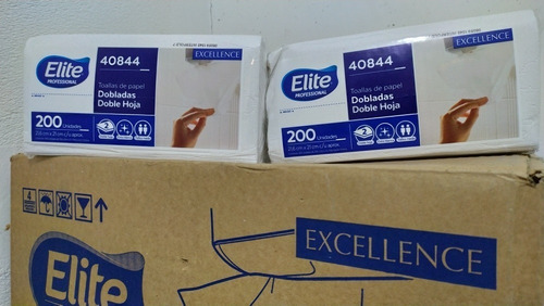 Imagen 6 de 7 de Toalla Interfoliada Elite 40844 18ptsx200u D/h Extra Blanca