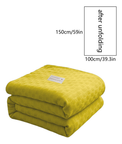 Manta De Cama De Algodón, Manta Térmica De Algodón Doble De