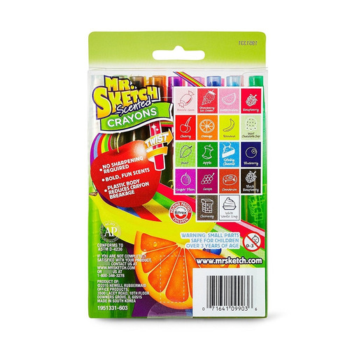 Mr. Sketch Perfumadas Twistable Crayones, Colores Surtidos,