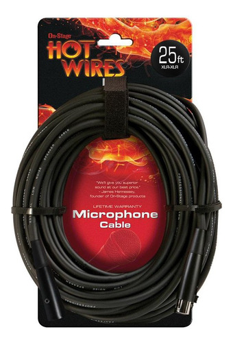 On-stage Hot Wir Xlr Cable Microfono 25 Pie