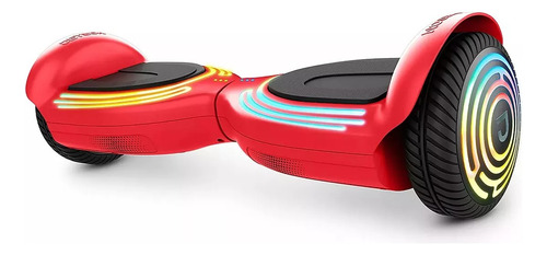 Patineta Eléctrica Hoverboard Jetson Luz Rgb Y Bluetooth Color Rojo Rojo