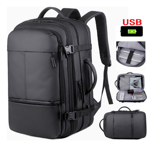 Mochila De Gran Capacidad, Bolsa De Viaje Multicapa De Alta Gama 60l