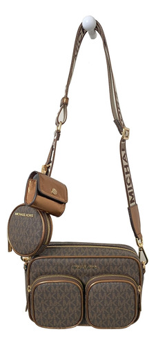 Crossbody Mocha Michael Kors Mujer Con Estuche AirPods Pro