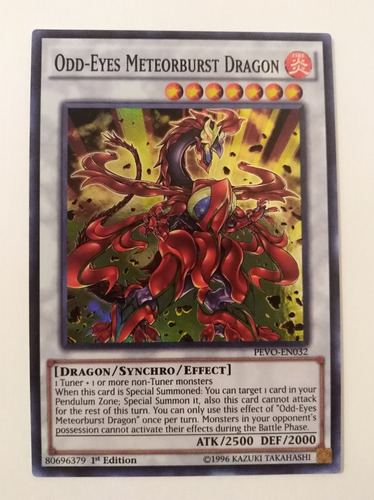Odd-eyes Meteorburst Dragon - Super Rare       Pevo
