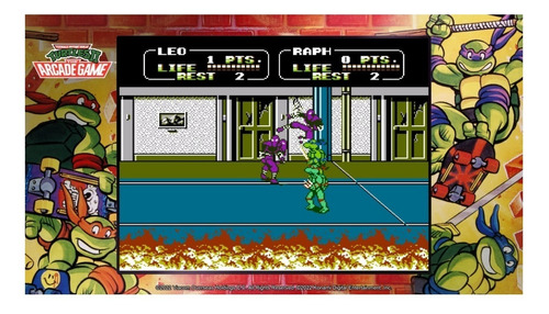 Imagen 4 de 4 de Teenage Mutant Ninja Turtles: The Cowabunga Collection Standard Edition Konami PS4 Físico