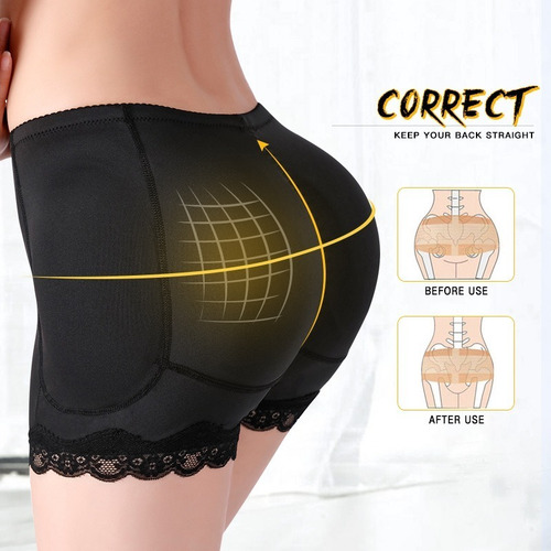 Bragas Moldeadoras Con Relleno Levanta Glúteos Para Mujer