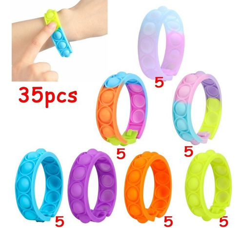 Pulsera De Compresión Pop It Fidget Toy Pop Bubble 35