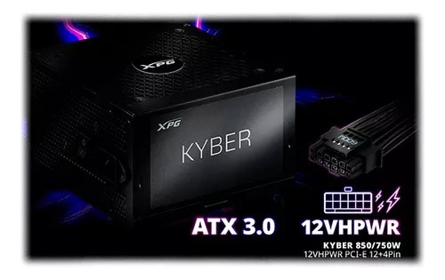 Fonte 850w Xpg 80 Plus Gold Superframe Kyber Conector Pci-e