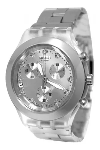 RELOJ SWATCH FULL-BLOODED SILVER IRONY DIAPHANE CHRONO SVCK4038G