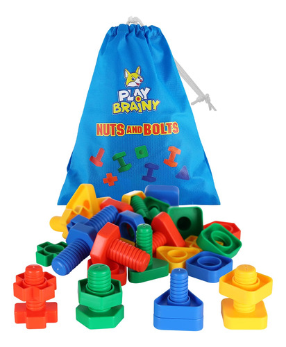 Play Brainy Tuercas Y Pernos De Juguete Jumbo Para Niños, .