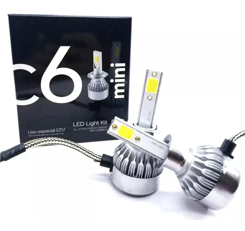 Juego Kit Cree Led H1 H4 H7 H11 36w 16000lm Sin Cooler C6