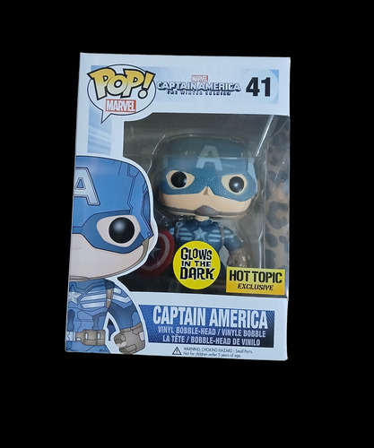 Funko Pop Capitan America 41 Hot Topic Glows (caja C/ Daños)
