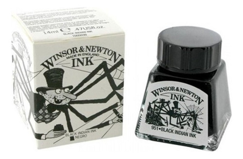 Winsor & Newton 7848 Tinta Para Dibujo 14 Ml. Negra