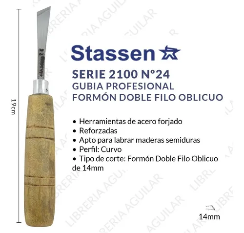Gubias Y Formones Stassen Linea Profesional Serie 2100 NÂș24