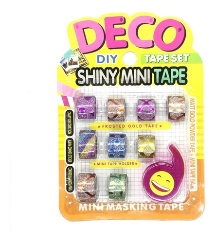 Imagem 3 de 3 de Durex Coloridos Cartelas Trabalhos Escolares Infantil Mini