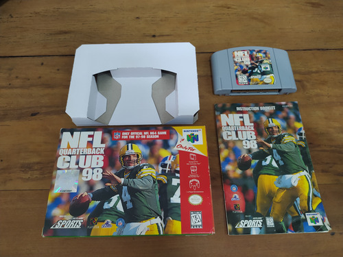 Nfl Quarteback Club 98 N64 P/ Nintendo 64 C/ Caixa E Manual