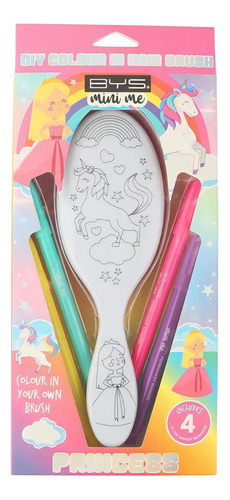 Cepillo Para El Cabello Con Plumones Diy Bys Mini Me Color PRINCESS