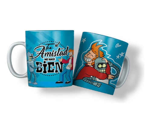 Taza Mejores Mágico, Philip Y Bender Futurama, Tu Amistad.