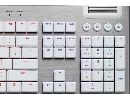 Teclado para jogos Logitech G815 Touch Lightsync RGB branco