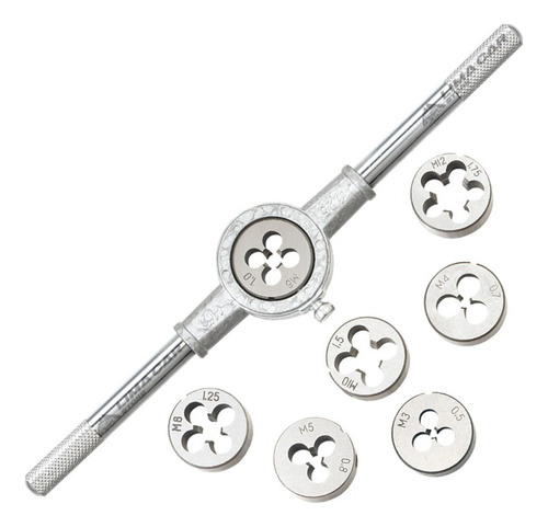 Juego 8pcs Terrajas M3-m12 Uyustools Acero Rosca