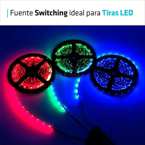 Imagen 5 de 10 de Fuente 12v 3a Metalica Regulada Switching Tira Led Cctv