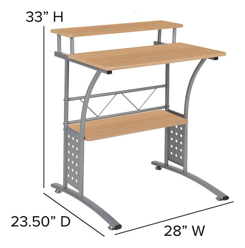 Escritorio Para Computadora Flash Furniture 120 Cm Madera