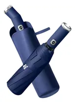 Comprar Azul Guarda Chuva Automático Reforçado Contra Vento Com Led Para Iluminação - Compacto, Cabe Na Bolsa | Guarda Chuva Reforçado | Guarda Chuva Grande
