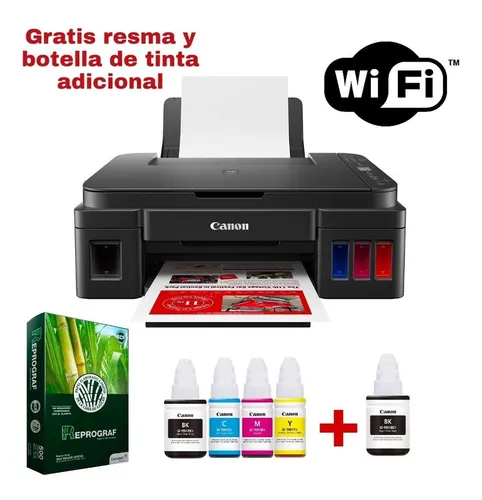 Impresora Original Canon G3100 Tinta Continúa+ Resma Y Tinta