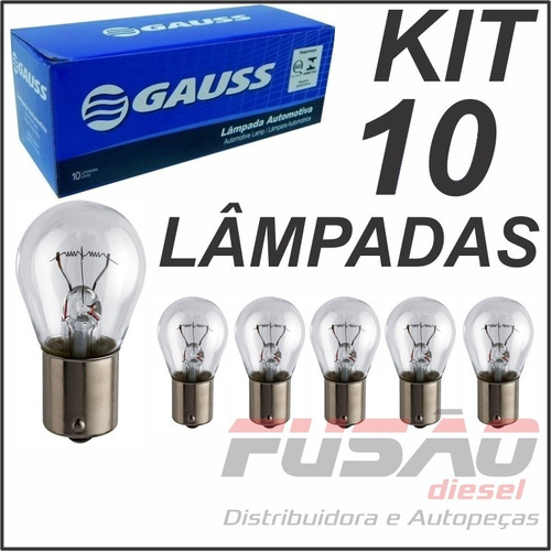 Kit 10 Lampadas 1141 24v 21w P21w Miniatura 13498 7511