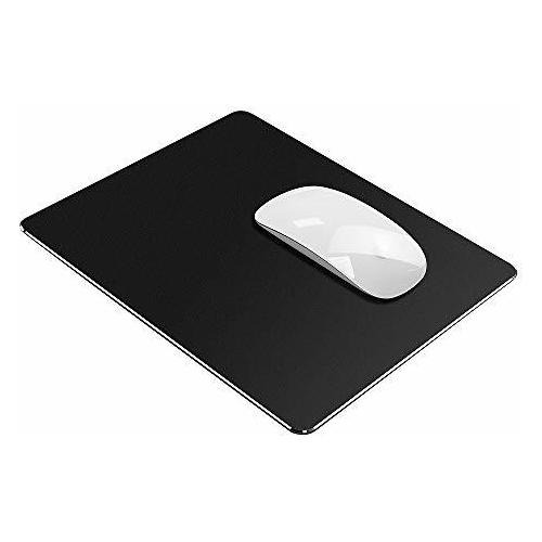 Mouse Pad Aluminio Negro Ultra Fino 