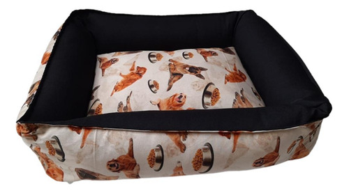 Cama Para Cachorro E Gato - Marrom Cachorrinhos