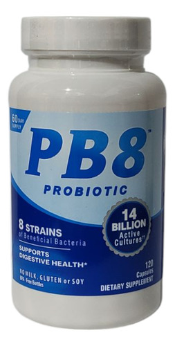 Probiótico Pb8 Multivitaminas 120 Cápsulas Pote