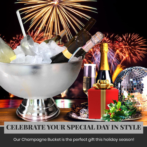 Glotime Cubo De Hielo Prémium Para Fiestas, Tina De Bebidas