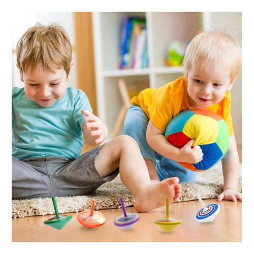 . Juguete Giroscópico For Niños Con Giroscopio De Madera De