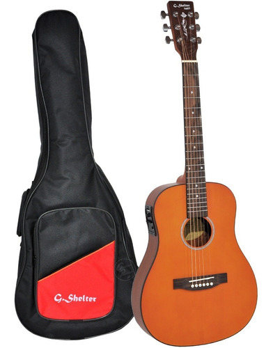 Guitarra Electroacustica Baby Viaje Fishman Satin + Funda