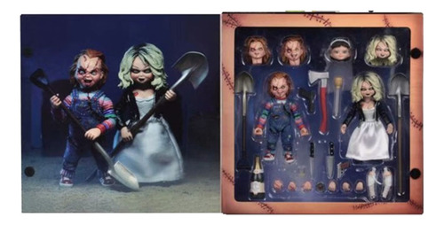 Figuras 2-pack Tifani Y Chuky Compatible Con Neca