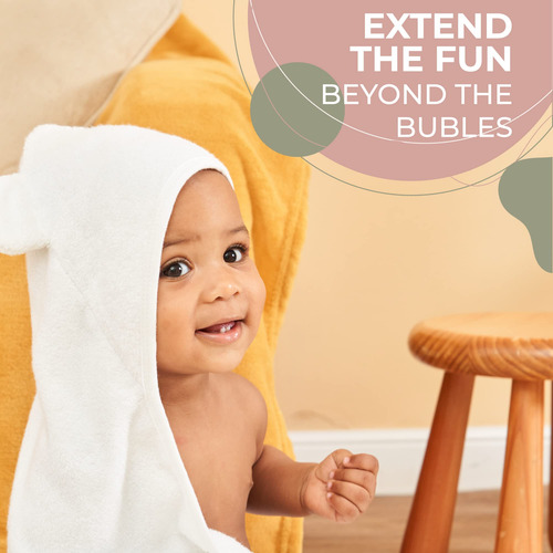 Toalla De Baño Con Capucha Para Bebé Y Niño 35x35 Blanco Nombre Del Diseño
