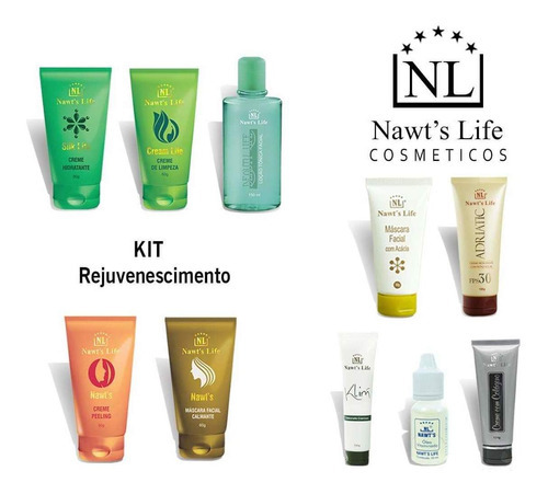 Kit Completo Rejuvenescimento Nawts Life 10 Itens