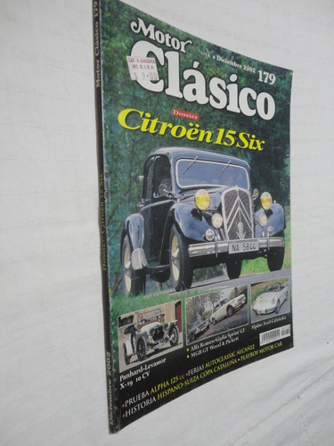 Revista Motor Clasico Nro 179 Diciembre 2002  Citroen  15 