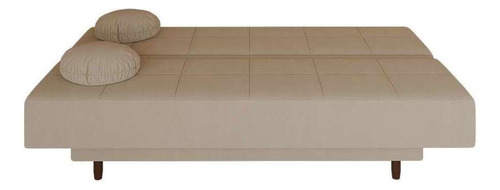 Sofá-cama Casal 3 Lugares Jimmy Suede Bege