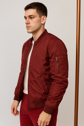 Campera Bomber Reversible Rompevientos Para Hombre A92