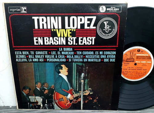 Trini Lopez  Vive En Basin Street East - Lp Vinilo Año 1964