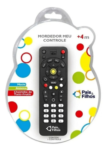 Imagem 3 de 3 de Mordedor Controle Remoto Bebês Macio Pais&filhos Antistress